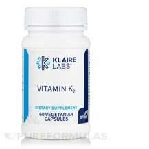 Klaire Labs SFI, Vitamin K2 50 mcg, Вітамін K2, 60 капсул