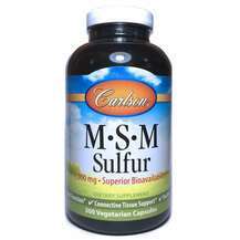 MSM Sulfur 1000 mg, Метилсульфонілметан 1000 мг, 300 капсул