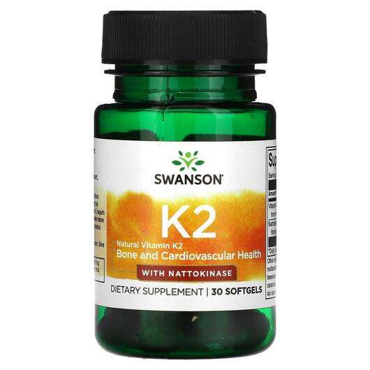 Основное фото товара Swanson, Витамин K2, Vitamin K2, 30 капсул