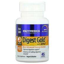 Enzymedica, Digest Gold with ATPro, Ферменти з ATPro, 45 капсул