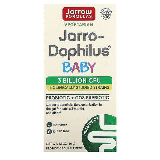 Основное фото товара Jarrow Formulas, Пробиотики для детей, Jarro-Dophilus Baby, 60 г