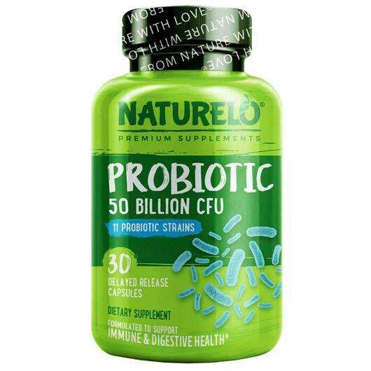 Основне фото товара Naturelo, Probiotic 50 Billion CFU, Пробіотики, 30 капсул
