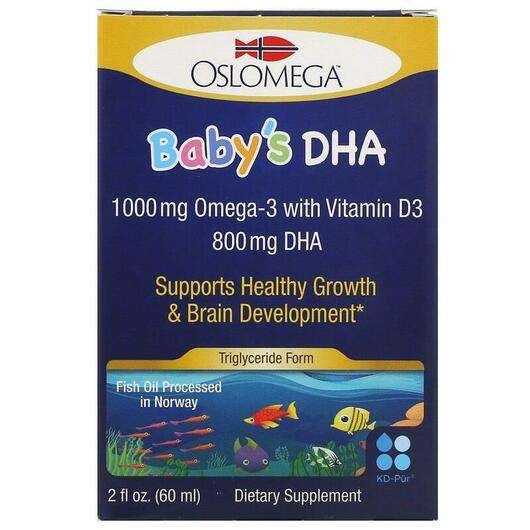 Baby’s DHA with Vitamin D3, ДГК з D3 800 мг, 60 мл