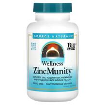 Wellness ZincMunity 50 mg Цинк Source Naturals