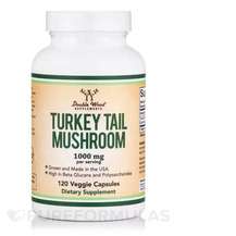 Double Wood, Turkey Tail Mushroom 1000 mg, 120 Veggie Capsules