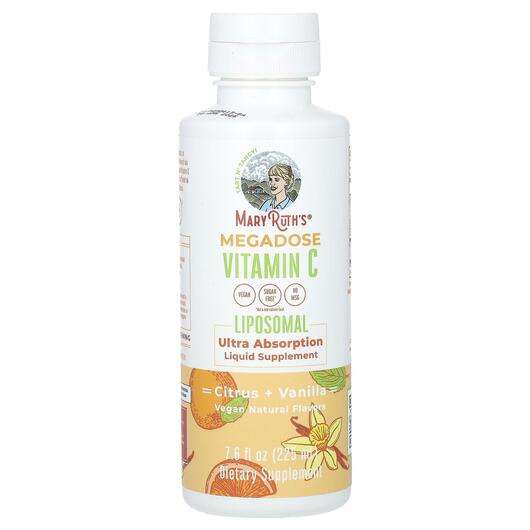 Основне фото товара MaryRuth's, Megadose Vitamin C Liposomal Citrus + Vanilla, Віт...