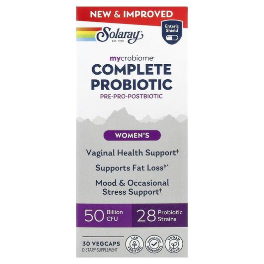 Основное фото товара Пробиотики, Mycrobiome Complete Probiotic Women's, 30 капсул