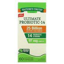 Nature's Truth, Пробиотики, Ultimate Probiotic-14, 60 капсул