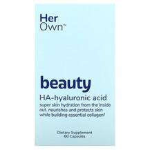 Her Own, Beauty HA-Hyaluronic Acid, Гіалуронова кислота, 60 ка...
