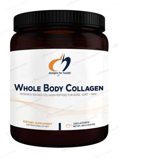 Основне фото товара Designs for Health, Whole Body Collagen, Колаген, 390 г