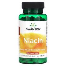 Вітамін B3 Ніацин Niacin 100 mg Swanson 250 таблеток