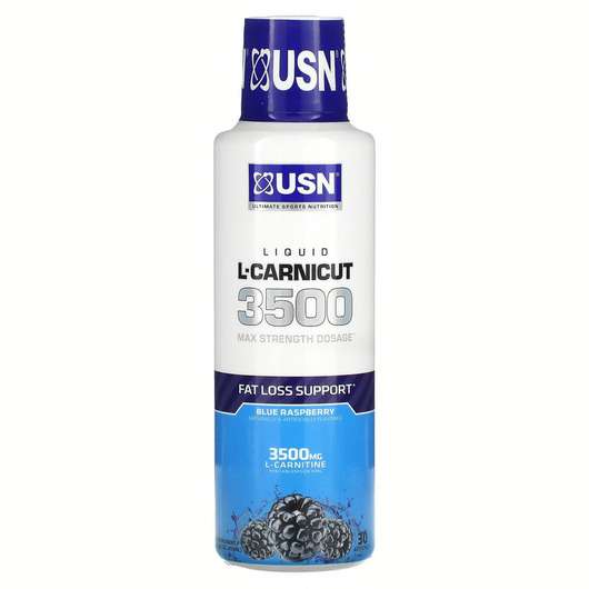 Liquid L-Carnicut 3500 Max Strength Dosage Blue Raspberry, Амінокислоти, 450 мл