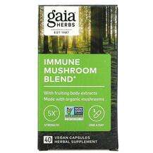 Gaia Herbs, Immune Mushroom Blend, Гриби Шіїтаке, 40 капсул