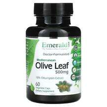 Emerald, Mediterranean Olive Leaf 500 mg, Оливкове листя, 60 к...