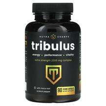 NutraChamps, Tribulus Extra Strength 2000 mg, Трибулус, 90 капсул