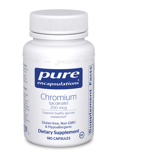 Основное фото товара Хром, Chromium picolinate 200 mcg, 180 капсул