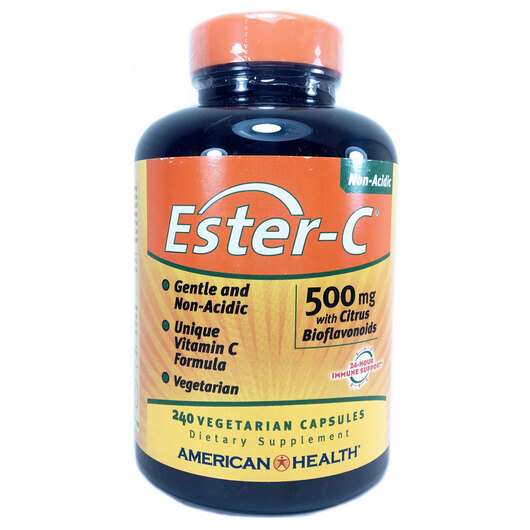 Ester-C 500 mg, Эстер-С с Биофлавоноидами, 240 капсул