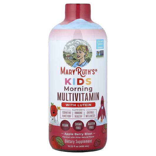 Основне фото товара Kids Morning Multivitamin With Lutein Apple, Мультивітаміни, 450 