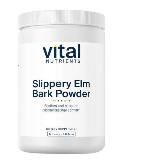 Основне фото товара Vital Nutrients, Slippery Elm Bark Powder, Слизький в'яз, 175 г