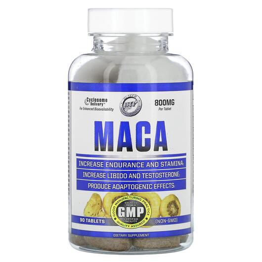 Основное фото товара Hi Tech Pharmaceuticals, Мака, Maca 800 mg, 90 таблеток