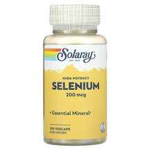 Solaray, Селен 200 мкг, High Potency Selenium 200 mcg, 100 капсул