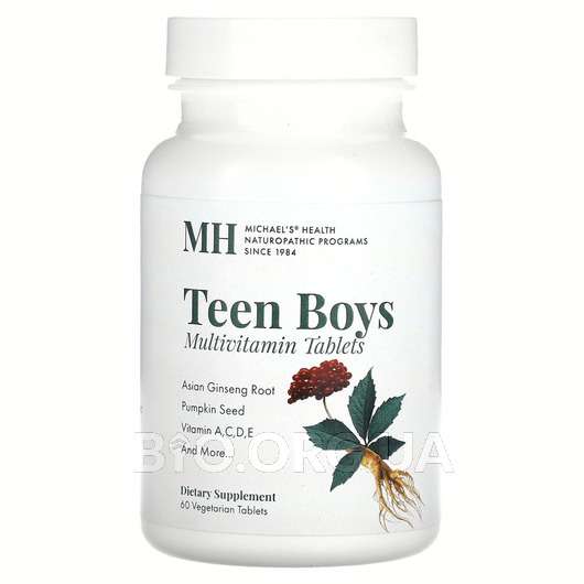 Teen Boys Tabs, Мультивітаміни для підлітків, 60 таблеток