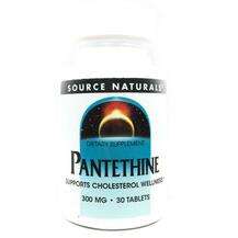 Source Naturals, Пантетин, Pantethine 300 mg, 30 таблеток