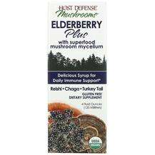 Host Defense Mushrooms, Elderberry Plus Syrup, 120 ml