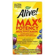 Nature's Way, Alive! Max6 Potency Multivitamins, 90 Capsules