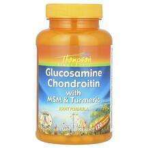 Thompson, Glucosamine Chondroitin with MSM & Turmeric, Глю...