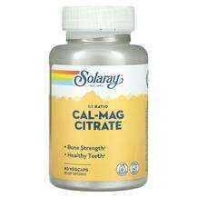 Solaray, Cal-Mag Citrate 1:1 Ratio, 90 VegCaps