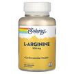 Фото товару Solaray, L-Arginine 500 mg, L-Аргінін, 100 капсул