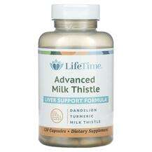 LifeTime, Advanced Milk Thistle, Розторопша, 120 капсул