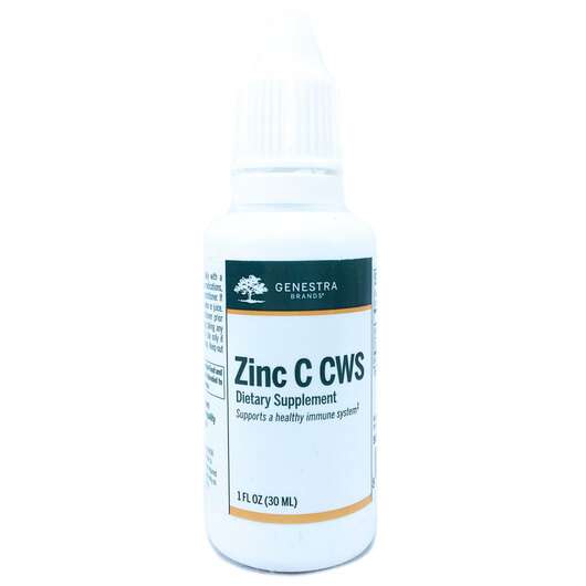 Основне фото товара Genestra, Zinc C CWS Liquid Drops, Цинк в краплях, 30 мл