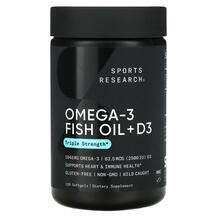 Omega-3 Fish Oil + D3 Triple Strength 1040 mg & 62.5 mcg 2...