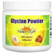 Natures Life, Glycine Powder Unflavored, L-Гліцин, 400 г
