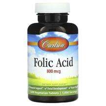 Carlson, Folic Acid 800 mcg, 1000 Vegetarian Tablets
