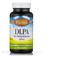 Carlson, DLPA DL-Phenylalanine 500 mg, Бета Аланін, 60 капсул