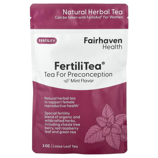 Основне фото товара Fairhaven Health, Fertili Tea, Органічний Чай, 1 шт