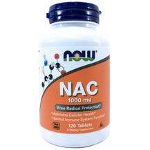 Now, NAC N-ацетилцистеин 1000 мг, NAC 1000 mg, 120 таблеток