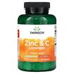 Фото товару Swanson, Zinc & C Lozenges Orange & Lemon, Цинк, 200 табл