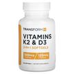 Фото товару TransformHQ, Vitamins K2 & D3, Вітаміни, 120 капсул