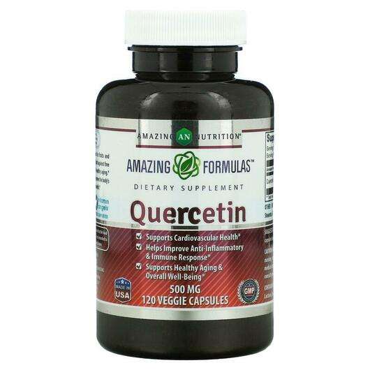 Quercetin 500 mg, Кверцетин 500 мг, 120 капсул