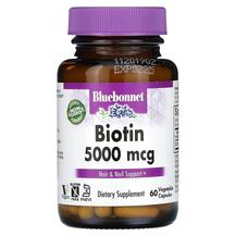 Вітамін B7 Біотин Biotin 5000 mcg Bluebonnet