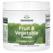 Фото товара Swanson, Антиоксиданты, Fruit & Vegetable Powder, 230 г