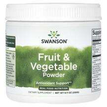 Swanson, Fruit & Vegetable Powder, Антиоксиданти, 230 г
