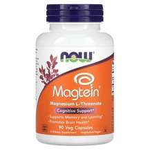 Now, Magtein Magnesium L-Threonate, 90 Veg Capsules