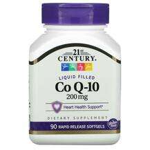 21st Century, CoQ-10 200 мг, Liquid Filled CoQ-10 200 mg, 90 к...