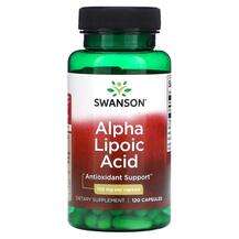 Swanson, Alpha Lipoic Acid 100 mg, Альфа-ліпоєва кислота, 120 ...