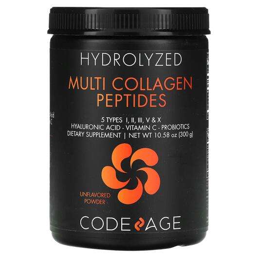 Основное фото товара CodeAge, Коллаген, Hydrolyzed Multi Collagen Peptides Powder U...